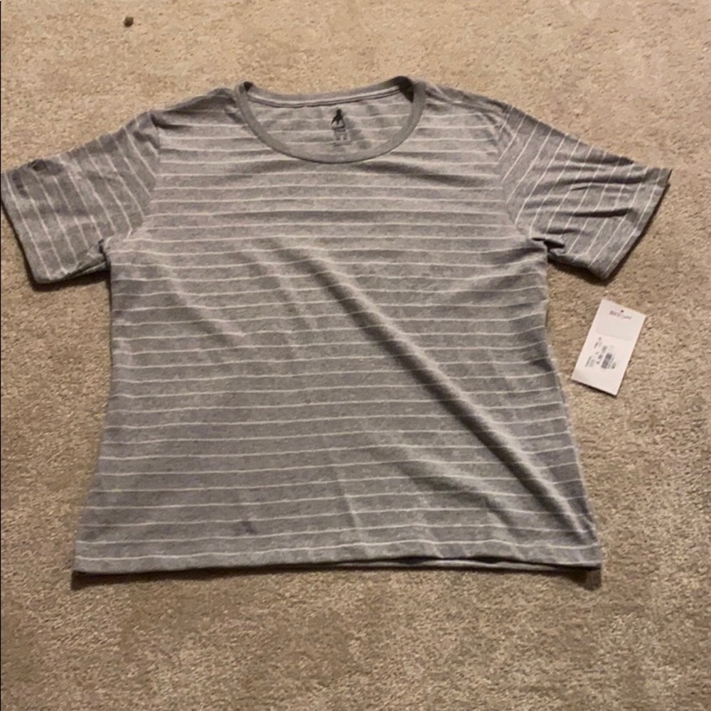 A light grey with white stripes